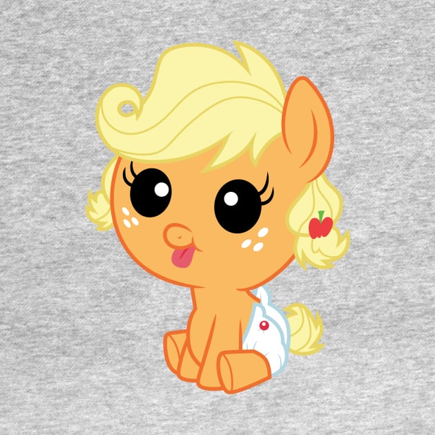 Cleaned Baby Applejack by CloudyGlow